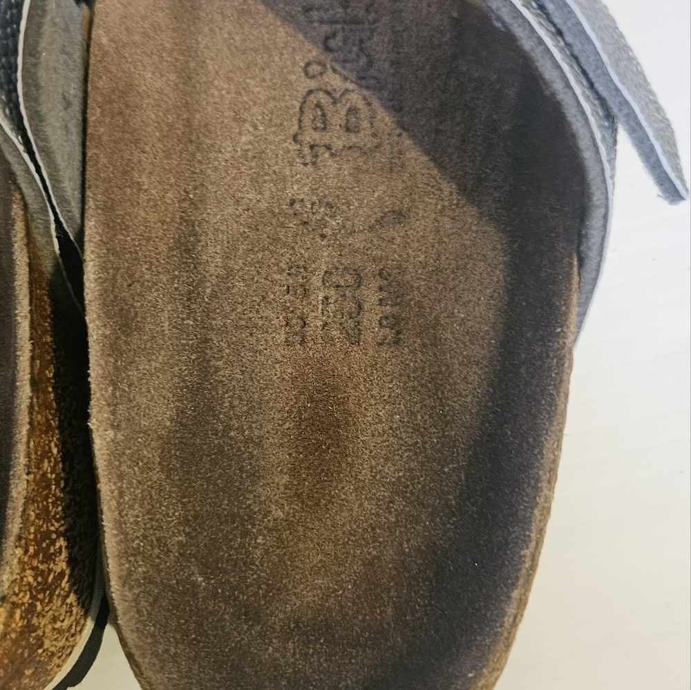 Birkenstock Silver Tahiti Soft Double Strap Sandal Size 8 - Picture 3 of 6